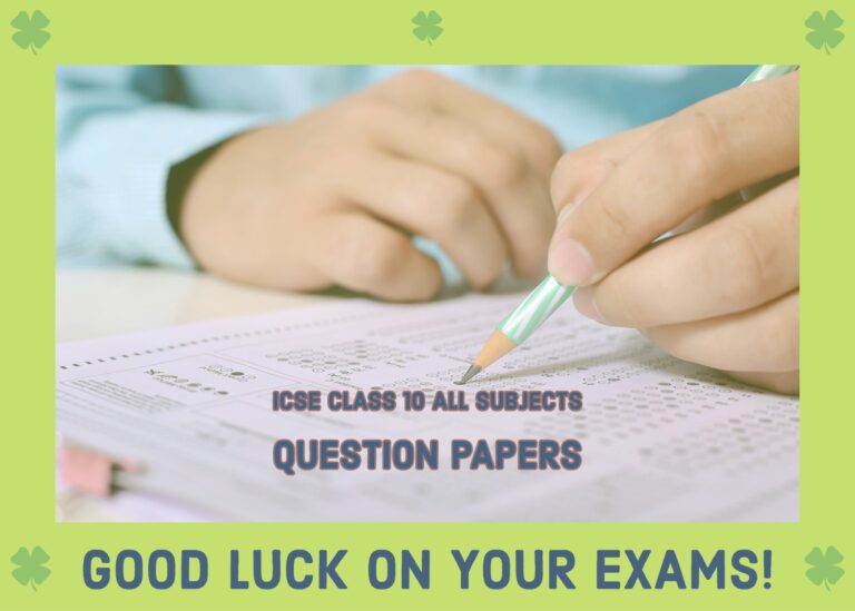 ICSE Question Papers