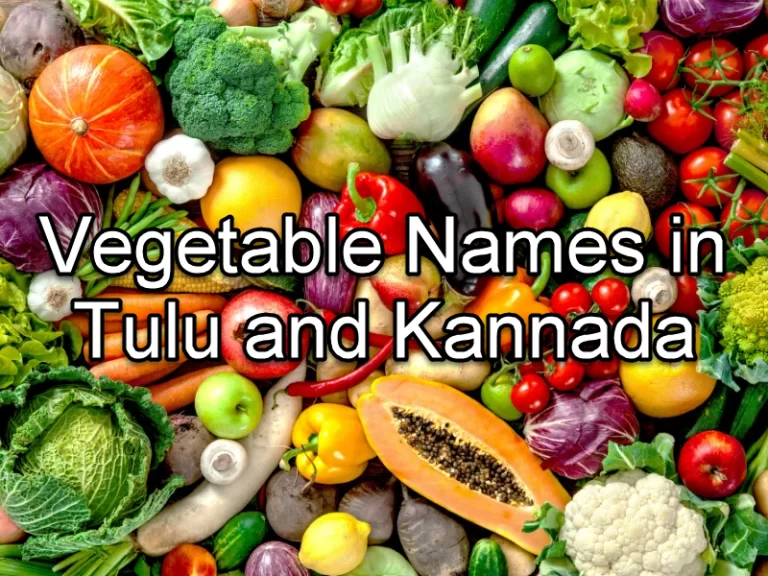 Vegetable Names in Tulu