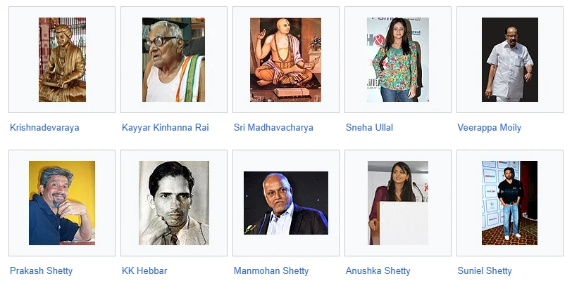 Famous Tulunadu Personalities