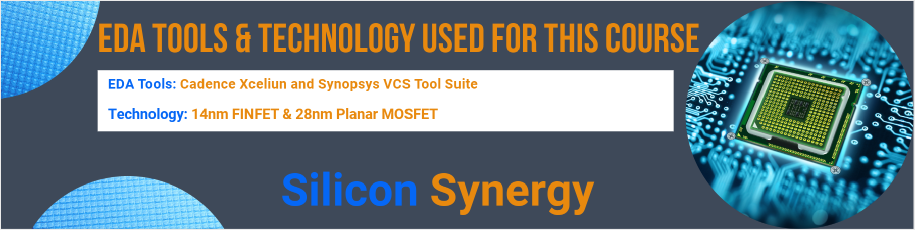 EDA Tools Used for the Course